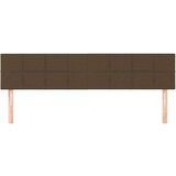  Posteljno vzglavje 2 kosa temno rjav 100x5x78/88 cm blago, (20936043) | Shoptok.si