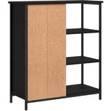  Komoda crna 70 x 30 x 80 cm od konstruiranog drva | shoptok.hr