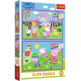 Trefl Puzzle Peppa na igralištu – 2 x 24 dijela Cijene