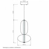 Luna 224 VISILICA 20W 3000K HROM | ePonuda.com