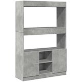  Visoka komoda boja betona 92x33x140 cm od konstruiranog drva | Eponuda.ba