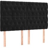  Krevet s oprugama i madracem crni 160x200 cm baršunasti | shoptok.hr