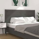  Vzglavna sivo 126x4x100 cm trdna borovina, (20646850) | Shoptok.si