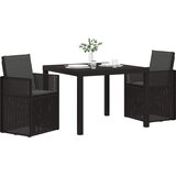  Vrtni set za objed s jastukom 3 pcs Antracit PP | shoptok.hr