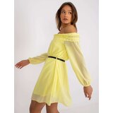Italy Moda Dress-DHJ-SK-6831.36-Light Yellow | Shoptok.si