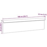 vidaXL Ograja za polže 16 pcs Rjav 100 x 3,5 x 25 cm | Shoptok.si