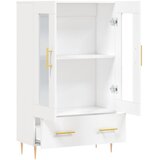  Visoka komoda bijela 69,5 x 31 x 115 cm od konstruiranog drva | Eponuda.com