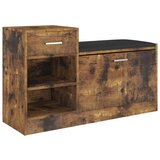 Maison Chic Klop za čevlje - Sedež za čevlje dimljeni hrast 94,5x31x57 cm inženirski les, (21777448) Cene