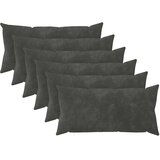  Jastuk s jastukom HEERLEN 6 kom. Antracit Mikrofibra Flis - Antracit 40 x 70 cm 6 | shoptok.hr