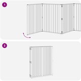  Vrata za pse 8 pcs Crna 80 x 100 cm Cinkani čelik | shoptok.hr