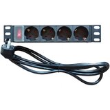 ExeLink Razvodni PDU panel za REK 10inca sa 4 uticnih mesta (aluminijum),1U | Eponuda.com