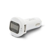 M.N.C. usb avtopolnilec s voltmetrom beli Cene