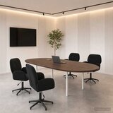  Okretne radne stolice 4 kom. 54 x 55 x 90 cm Crna Baršun | shoptok.hr