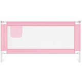 vidaXL sigurnosna ograda za dječji krevet ružičasta 180x25 cm tkanina | shoptok.hr