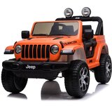  Licenciran avto na akumulator Jeep Rubicon 4x4 - oranžni | Shoptok.si