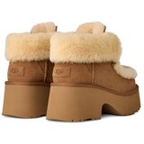 Ugg Gležnječe od brušene kože Esmee Lace Up boja: smeđa, s debelom potpeticom, s toplom podstavom, 1171532.CHE | shoptok.hr