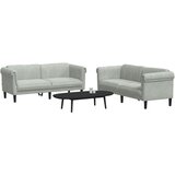  2-dijelni set sofa svjetlosivi baršunasti | shoptok.hr