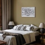  Slika - City Plan: Krakow (1 Part) Wide 60x40 U prirodnom drvenom okviru | shoptok.hr