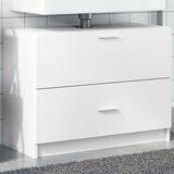  The Living Store Omarica za umivalnik bela 78x37x59 cm inženirski les - Omarica Za Umivalnik, (21486176) Cene