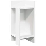 vidaXL Stranska mizica s polico bela 25,5x27x60 cm | Shoptok.si