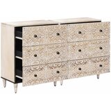  Kreveta 2 pcs Bijelo 60 x 33,5 x 75 cm Čvrsto drvo manga | shoptok.hr