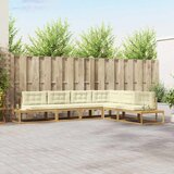  Set vanjskih sofa Bijela 357 x 198,5 x 73 cm Poliester | shoptok.hr