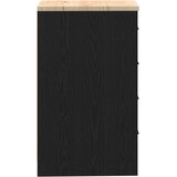  Garažni ormar za odlaganje crni 40x51x85 cm masivne borovine | shoptok.hr