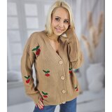Pri Warm and cozy women's sweater with cherries in autumn LARAMIE | shoptok.hr