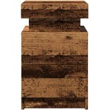  Noćni ormarić s LED boja drva 35x39x55 cm konstruirano drvo | Eponuda.ba