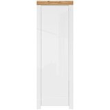 CARRYHOME garderobna omara bela, hrast wotan | Shoptok.si