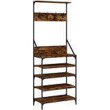  The Living Store Regal za oblačila s prostorom za čevlje dim. hrast 70x34x184 cm - Regal Za Oblačila, (21448565) | Shoptok.si