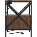 vidaXL Noćni ormar s ladicama 2 pcs Smeđi hrast 41.5 x 40.5 x 55 cm | shoptok.hr