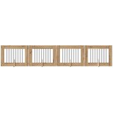  Vrata za pse s postoljem 4 pcs Hrast artisan 80 x 60 cm | shoptok.hr
