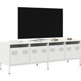 TV ormarić bijeli 135x39x43,5 cm hladno valjani čelik | shoptok.hr