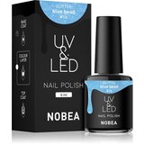 NOBEA UV & LED Nail Polish gel lak za nokte s korištenjem UV/LED lampe sjajni nijansa Blue bead #16 6 ml Cijene