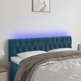  LED uzglavlje tamnoplavo 160x7x78/88 cm baršunasto | Eponuda.com