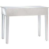  Zrcalna konzolna mizica MDF in steklo 106,5x38x76,5 cm, (20625503) | Shoptok.si