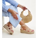 Gemre Beige wedge sandals Minna | Shoptok.si