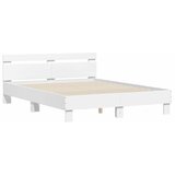  Okvir za krevet s uzglavljem i LED bijeli 140 x 200 cm | shoptok.hr