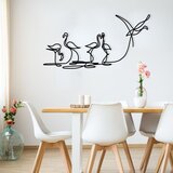 Wallity zidna dekoracija flamingo 316 m, 115 x 58,5 cm, crna | ePonuda.com