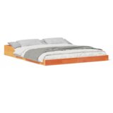  Konstrukcija postelje Voskast rjav 140 x 210 cm, (5000123699) | Shoptok.si