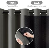 MIULEE 245x132cm Termo Zatemnilna Zavesa | Shoptok.si
