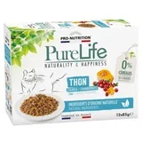pure life cat sos za mačke - tuna, bundeva i brusnica 12x85g