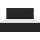 vidaXL Postelja s shranjevanjem z vzmetnico Črna 200 x 200 cm Žamet, (5000099803) | Shoptok.si