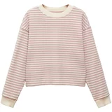 Mango Sweater majica svijetlobež / rosé / bijela