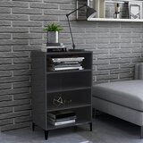 vidaXL Komoda visoki sjaj siva 57 x 35 x 90 cm od iverice Cijene