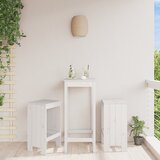  Barski stolci 2 kom bijeli 40 x 36 x 75 cm od masivne borovine | shoptok.hr