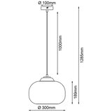 Brilliant Luster na sajli BLOP 1xE27/60W/230V zelena | Eponuda.com