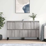 vidaXL Komoda 2 kosa siva sonoma inzenirski les | Shoptok.si