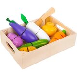 Kruzzel drveno povrće za rezanje na čičak s nožem, u kutiji | shoptok.hr
